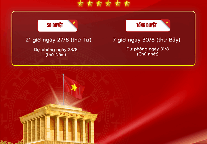 Lịch trình, lộ trình chi tiết Lễ diễu binh, diễu hành kỷ niệm Quốc khánh 2/9