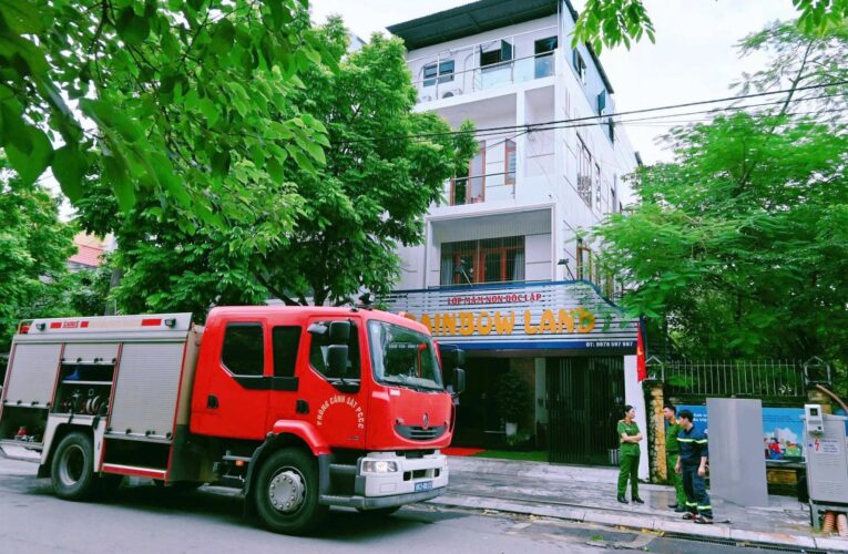 Cháy bếp ăn lớp mầm non ở phường Vĩnh Phúc, tỉnh Phú Thọ