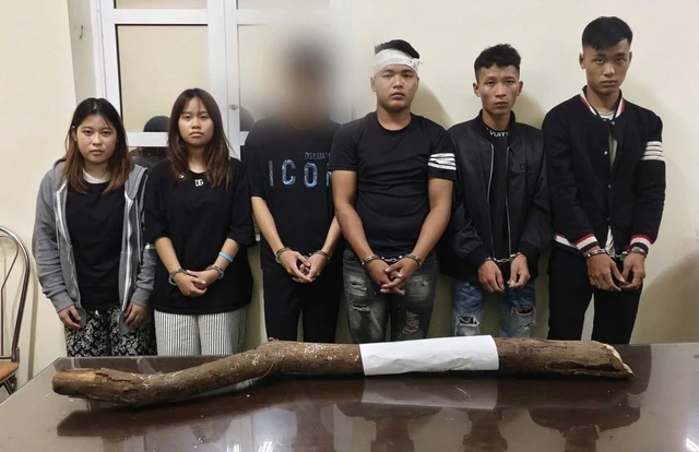 Bắt giữ 6 đối tượng trong đó 1 đối tượng quê Sơn Đông, Phú Thọ mang hungkhi’ đa’nh nhau, gây rối trật tự công cộng