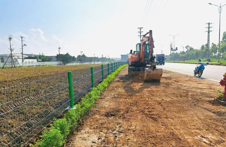 Trồng cây xanh, tạo cảnh quan để chống lấn chiếm hành lang giao thông