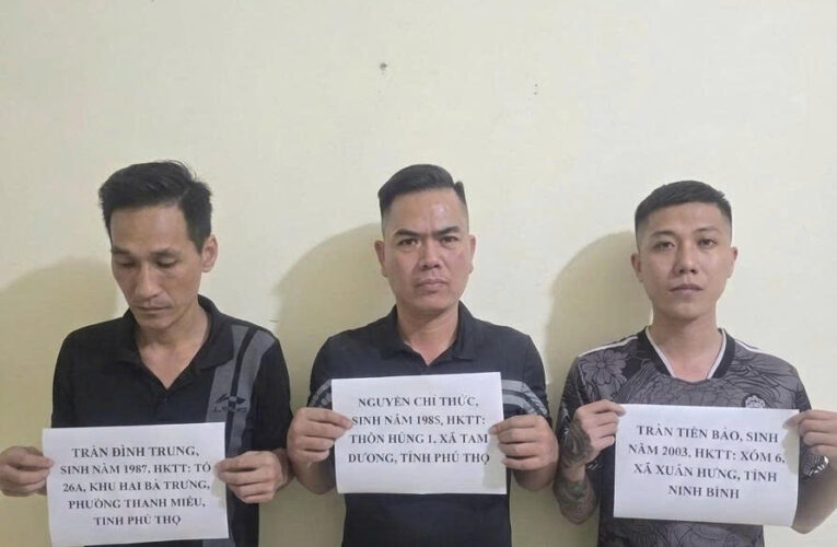 Khởi tố 3 đối tượng bắt giữ người trái pháp luật, cướp tài sản tại xã Bình Xuyên